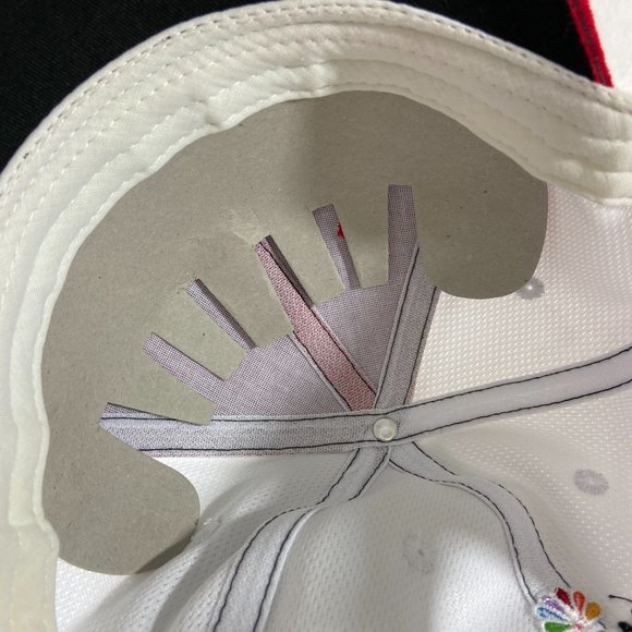 NASCAR Xfinity Series Corduroy Baseball Hat Comcast NBC Logo Maroon & White NEW - Picture 6 of 8